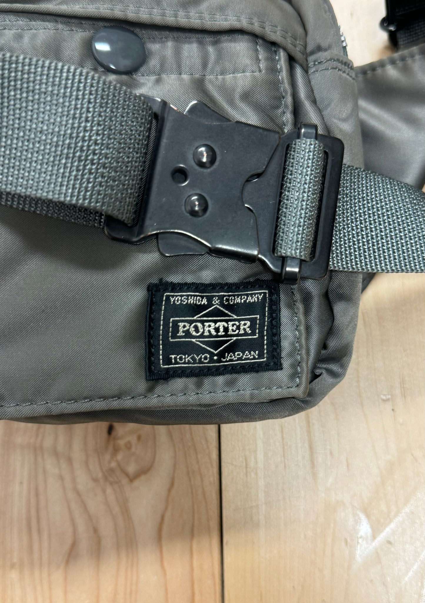 Porter ‘Tanker’ Olive Green ‘Nylon Twill’ Waist Bag