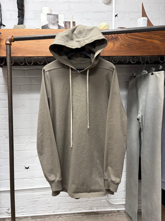 SS2020 Rick Owens ‘Tecuatl’ Dust Brown Cotton Hoodie
