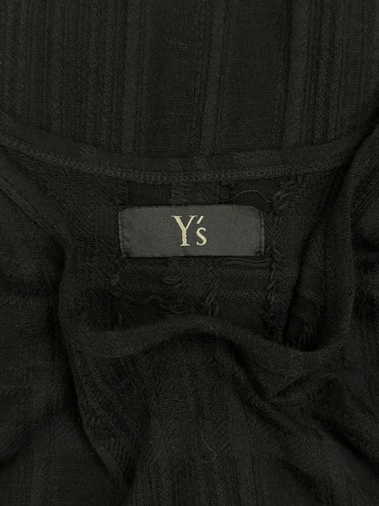 Y’s by Yohji Yamamoto Black Tassel T-Shirt