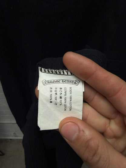 Chrome Hearts ‘Fleur Monogram’ Subtle Back Graphic Black T-Shirt