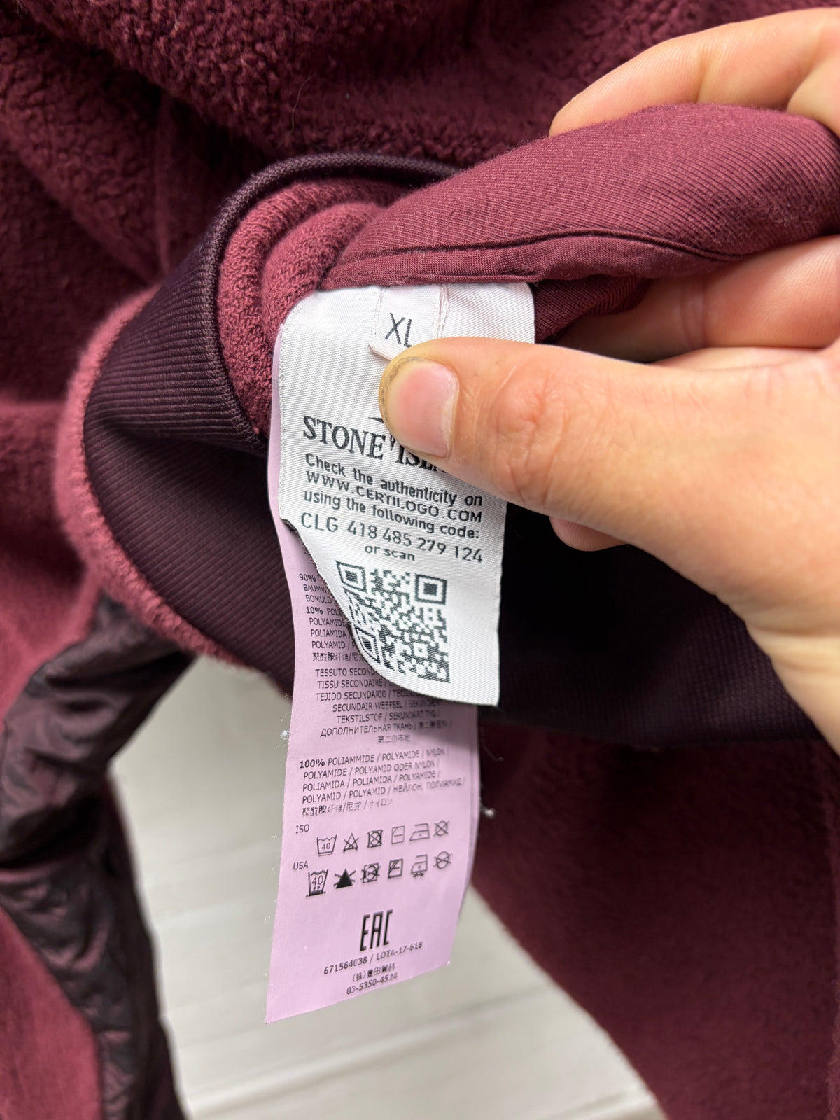 2007 Stone Island ‘Under-Arm Zip’ Red Badge Patch Pullover Hoodie