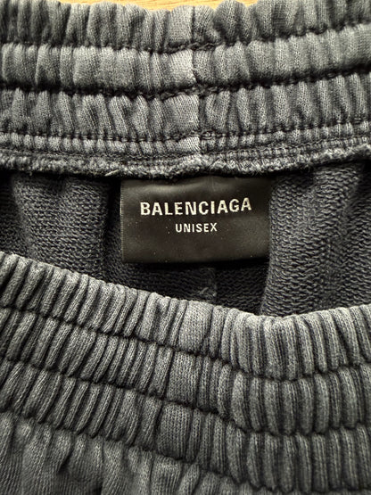 SS2024 Balenciaga ‘Offshore’ Faded Black Wide Leg Sweatpants
