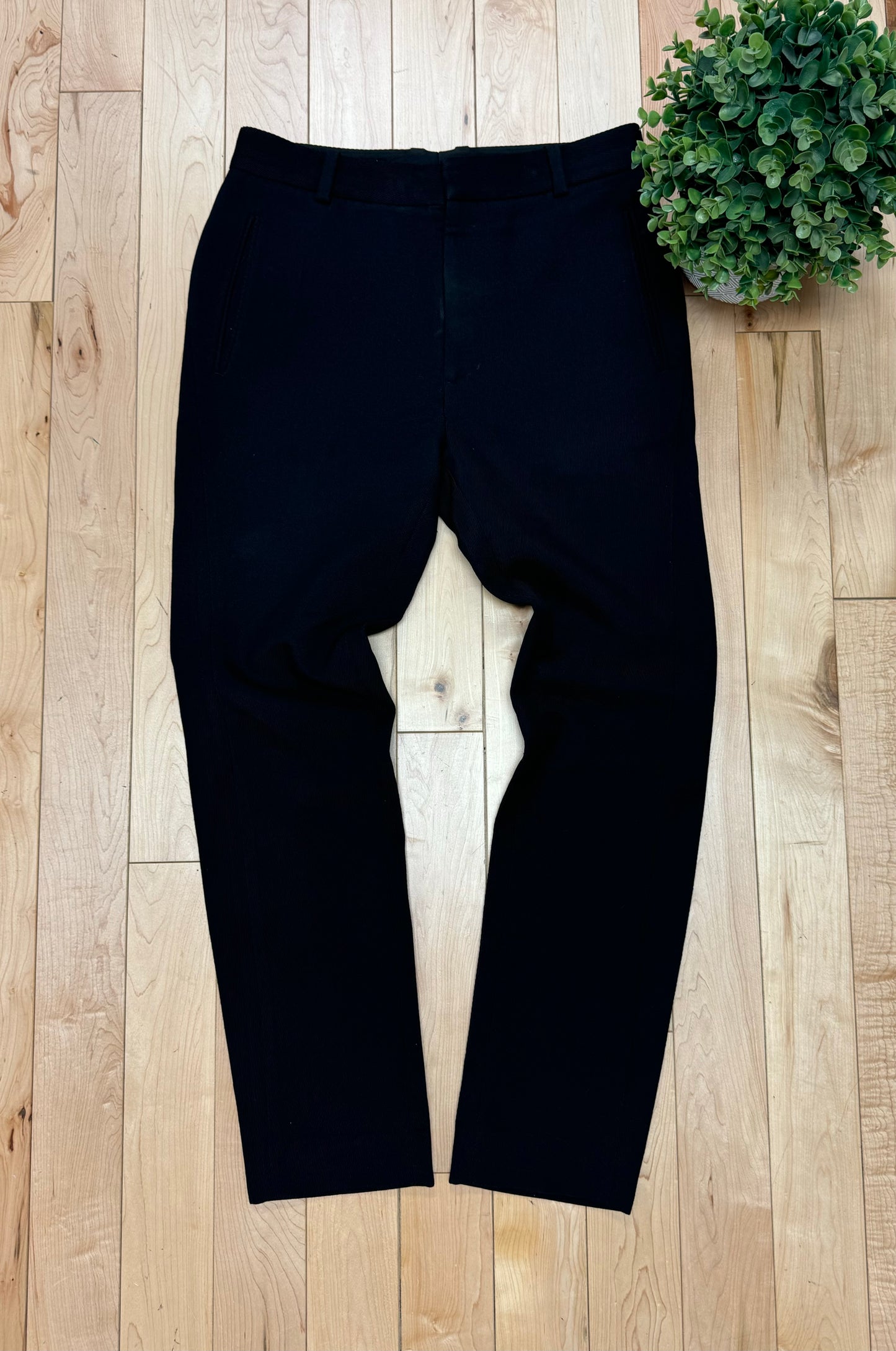 3.1 Phillip Lim Black Slim/Straight Cut Trousers