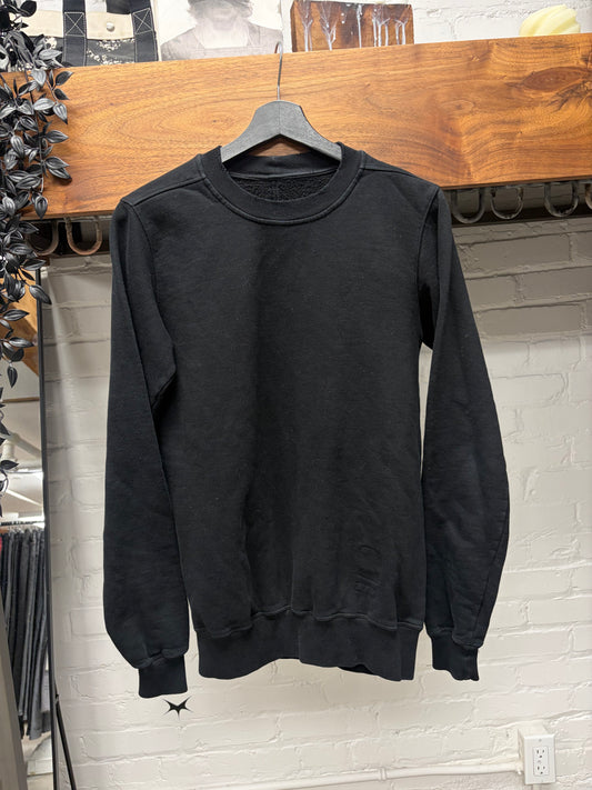SS2016 Rick Owens DRKSHDW Black Cotton Sweatshirt