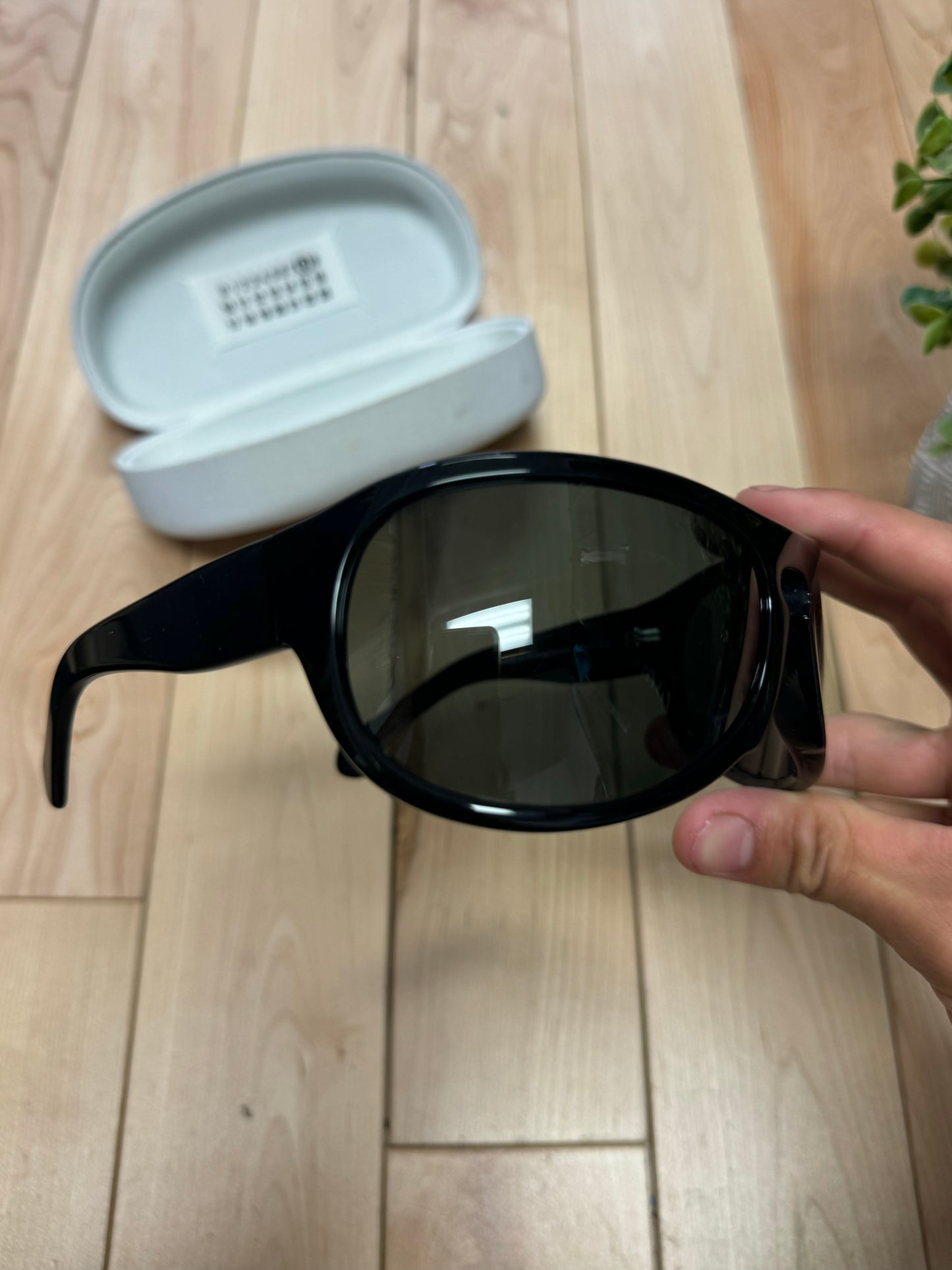 2009 Maison Martin Margiela ‘Bug Eye’ Blacked Out Sunglasses