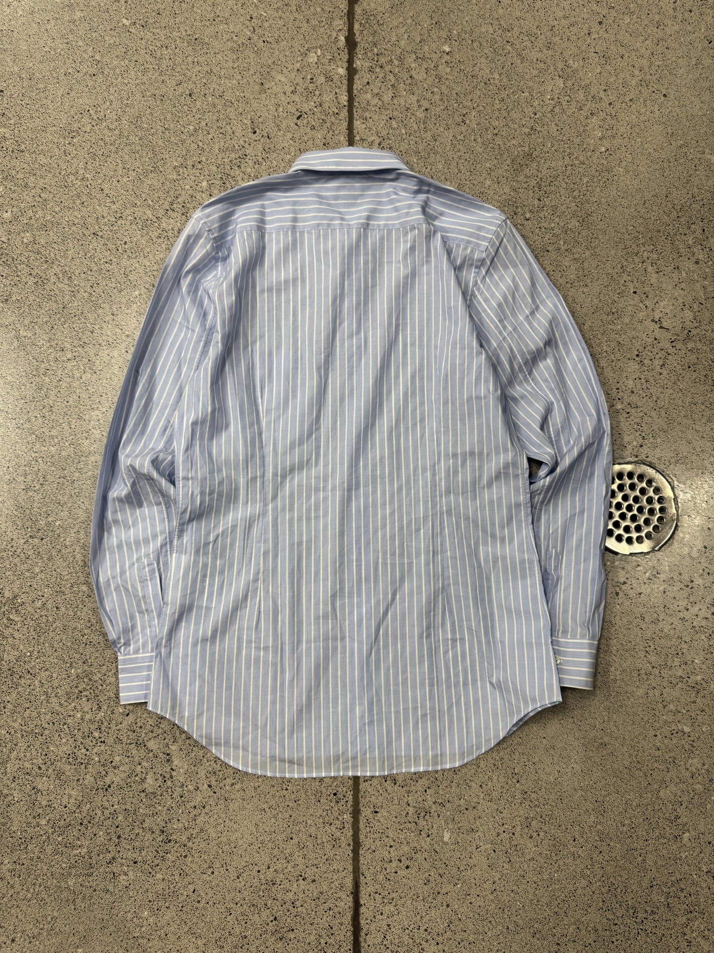 Comme Des Garçons Shirt Pinstripe Blue/White Button Up Shirt