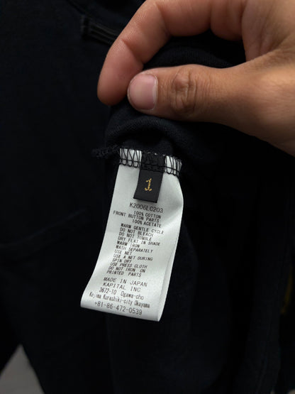 Kapital ‘18.5 Kung Fu Pajama’ Light Cotton Jacket with Smile Patches