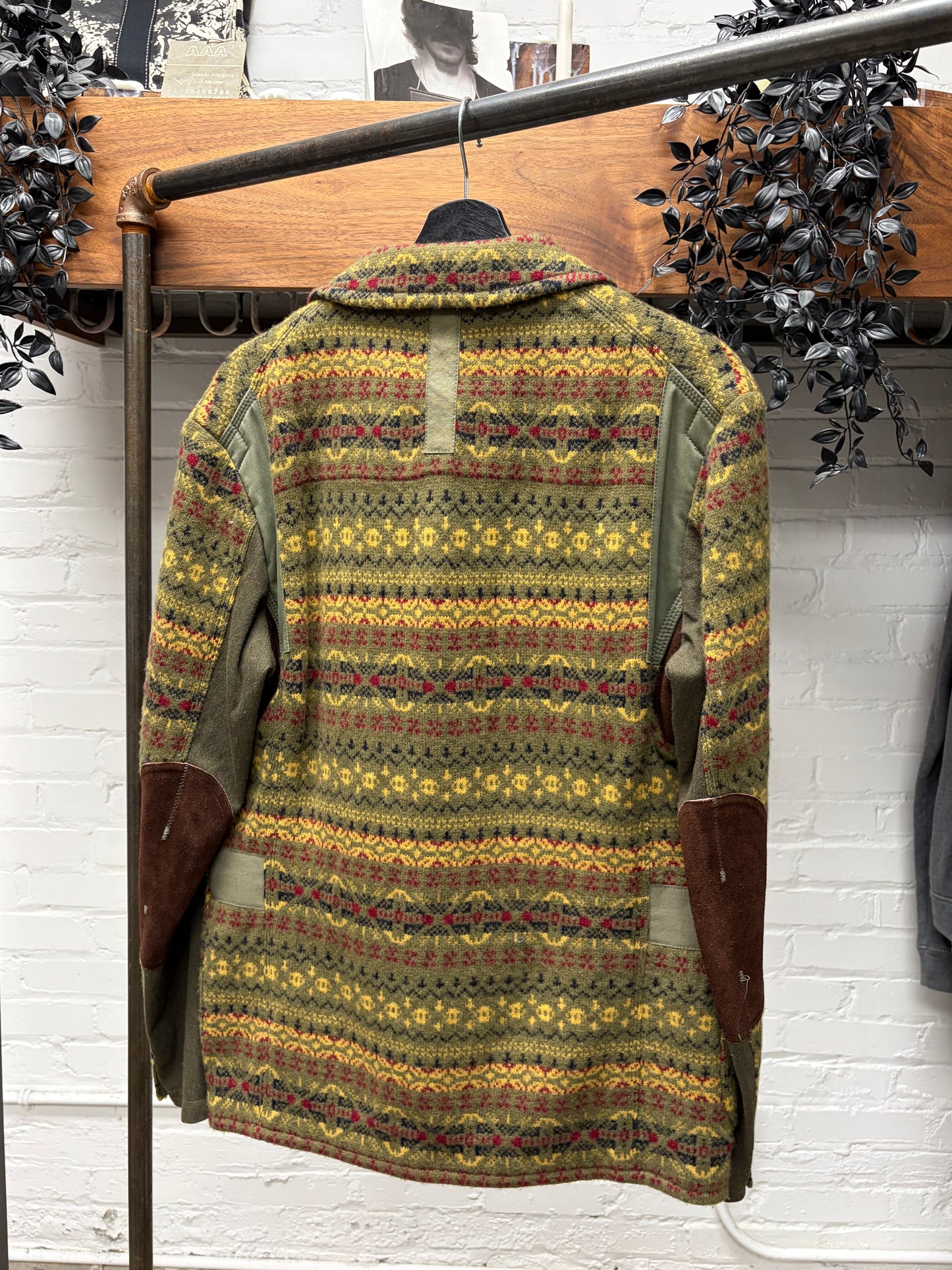 Junya Watanabe ‘Logging’ Knit Patterned Wool Blazer