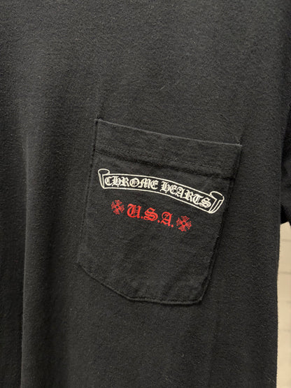 Chrome Hearts ‘Flag Logo’ Black Graphic T-Shirt