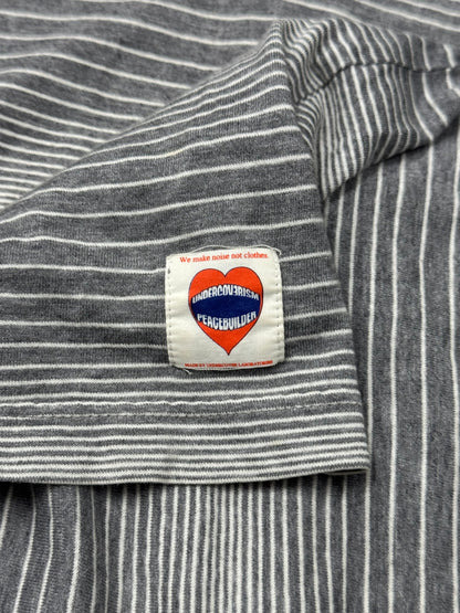 Undercover Striped ‘Peacebuilder’ Patch Long Sleeve Shirt