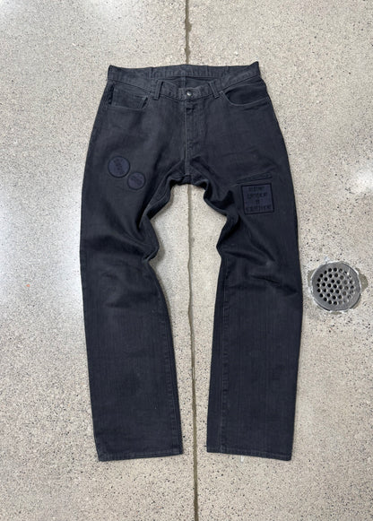 AW2004 Number (N)ine ‘Give Peace A Chance’ Patchwork Denim