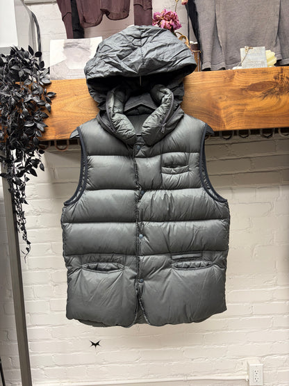 AW2009 Undercover ‘Earmuff Maniac’ Grey Down Filled Puffer Vest with Stow Hood