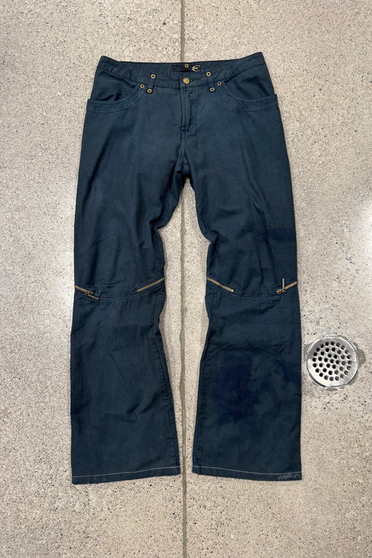 2000s Roberto Cavalli Flared ‘Zip-Knee’ Denim