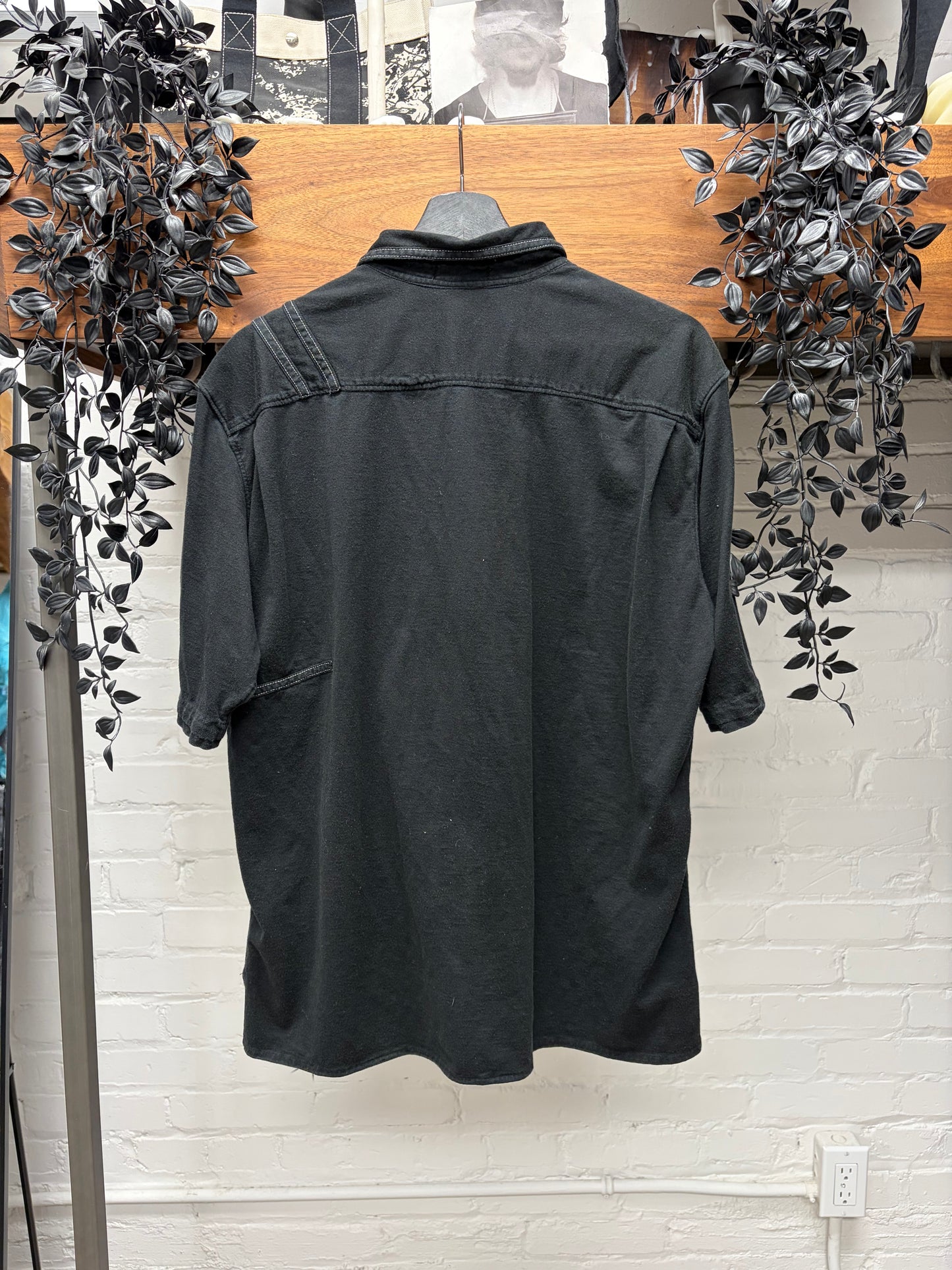 Marithe Francois Girbaud ‘Twisted’ Black Polo