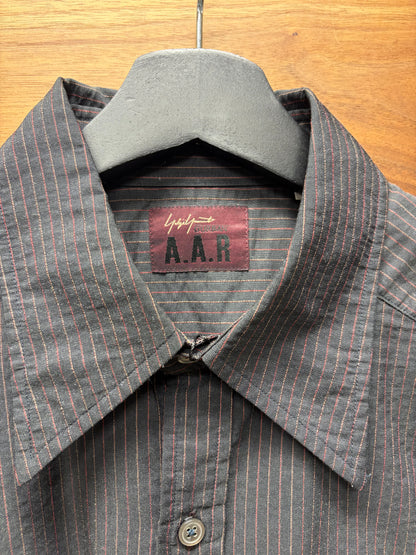 Vintage Yohji Yamamoto ‘A.A.R.’ Vertical Striped Black Button Up Shirt