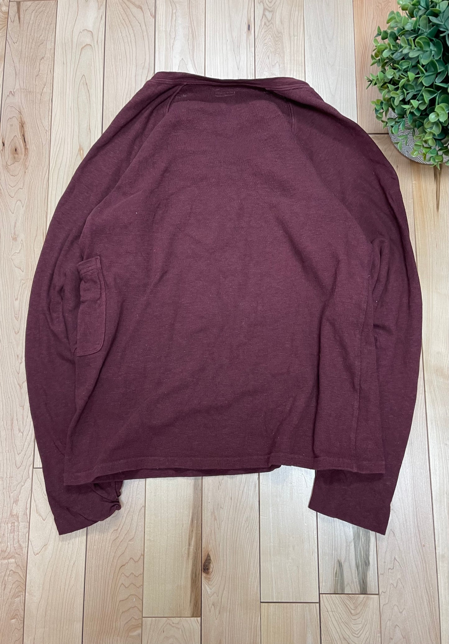 Kapital Overdyed Red Longsleeve Pocket T-shirt