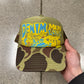 Kapital ‘Denim Love Cats’ Camo Trucker Hat