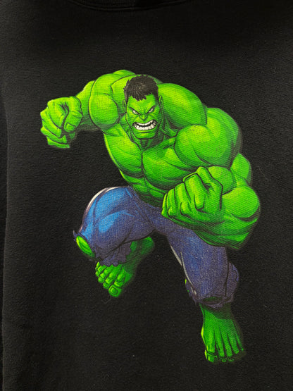 SS2024 Balenciaga ‘Hulk’ Oversized Black Embroidered Logo Pullover Hoodie