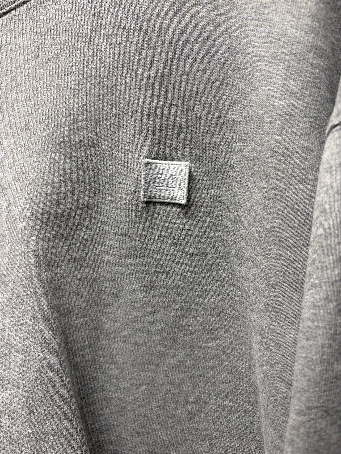 Acne Studios ‘Fairview Face’ Grey Cotton Sweatshirt