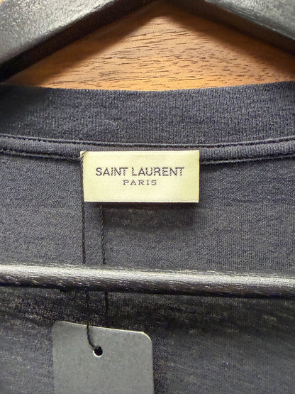 2018 Saint Laurent ‘Smoking Gun’ Black/White Graphic T-Shirt