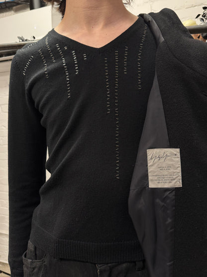 AW2002 Yohji Yamamoto ‘Mainline’ Deerskin/Cashmere Split Coat