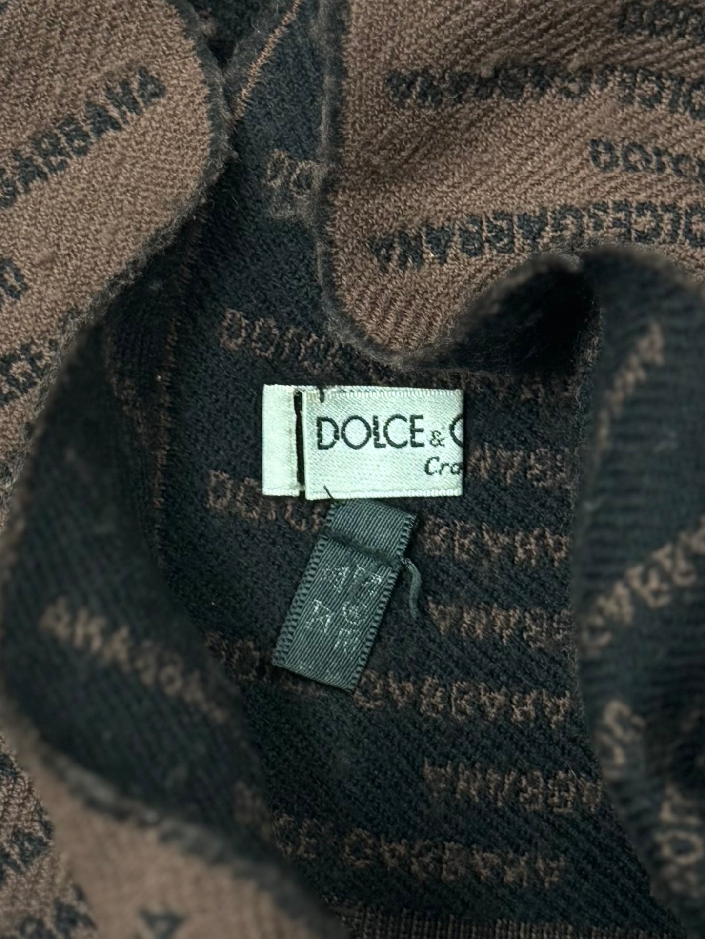 2000s Dolce & Gabbana Spell Out Logo Scarf