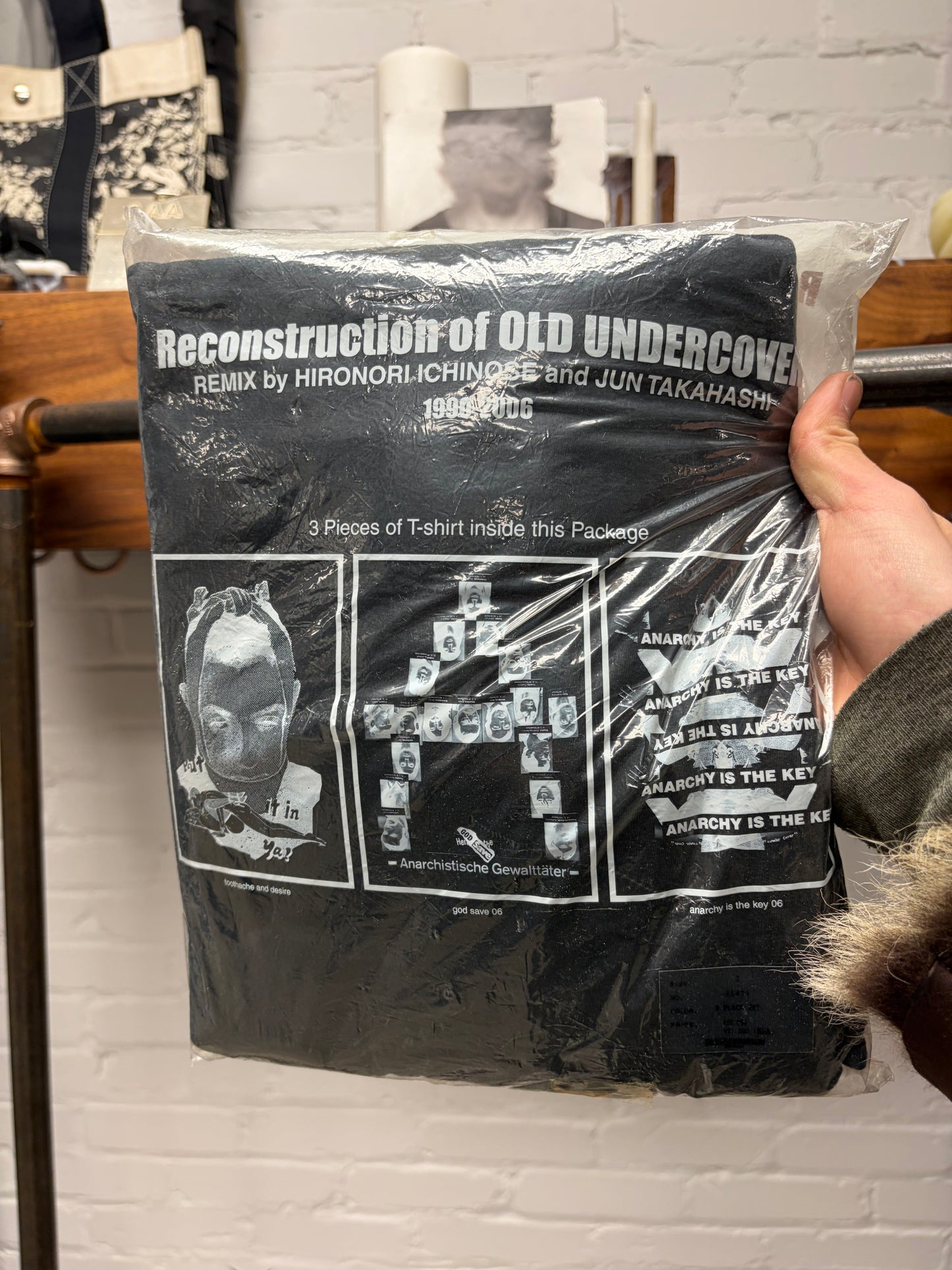 AW2007 Undercover x Vandalize ‘Anarchy’ 3 Piece T-Shirt Sealed Package Set