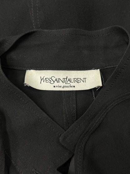 Vintage Yves Saint Laurent Rive Gauche ‘Chiffron Ruffled’ Sheer Blouse