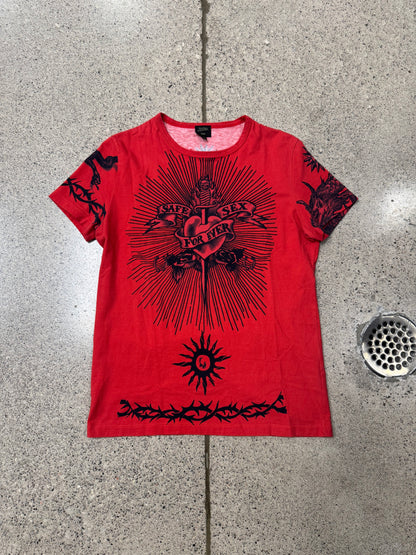 SS1996 Jean Paul Gaultier Homme ‘Safe Sex Forever’ Tattoo T-Shirt