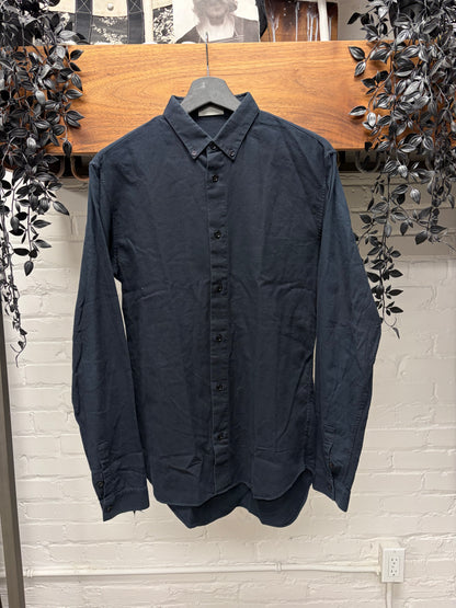 Dior Homme Navy Blue Button Up Dress Shirt