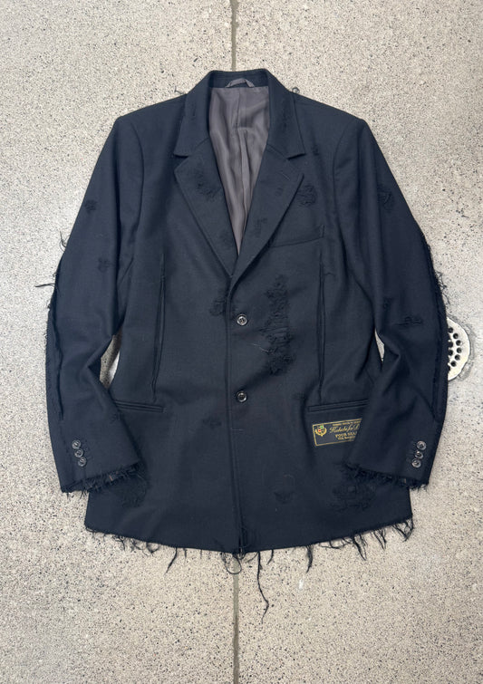 Doublet Recycled Wool ‘Damaged’ Blazer Coat 25/79