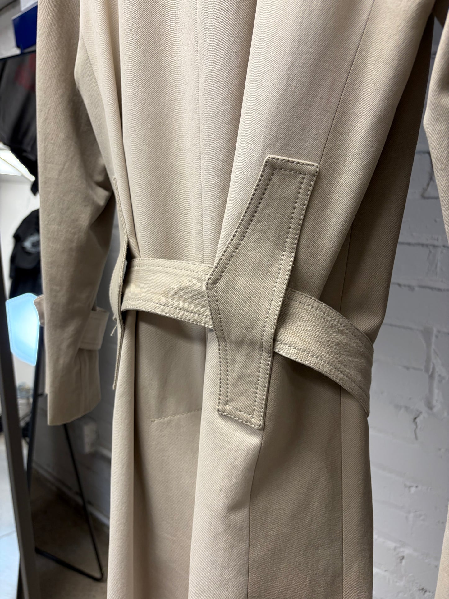 AW2007 Maison Martin Margiela Panelled Tan/Brown Two Tone Trench Coat