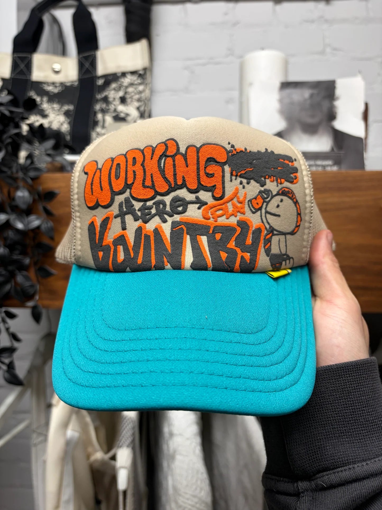 Kapital ‘Working Class Hero’ Mesh Trucker Hat