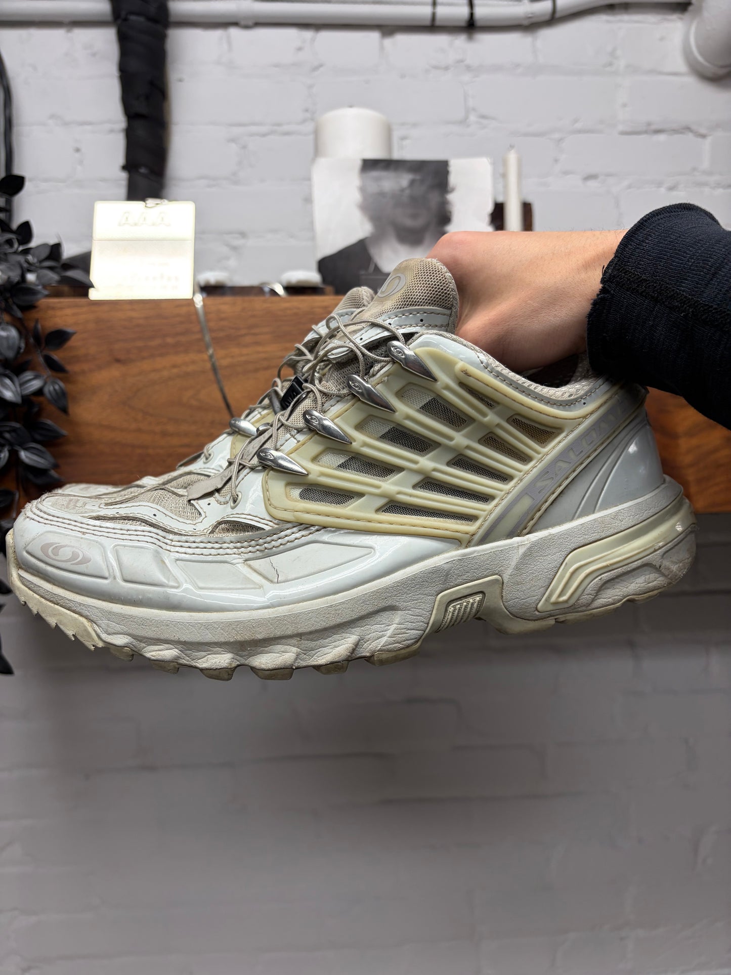 Maison Margiela x Salomon ‘ACS Pro’ White Low Top Sneakers