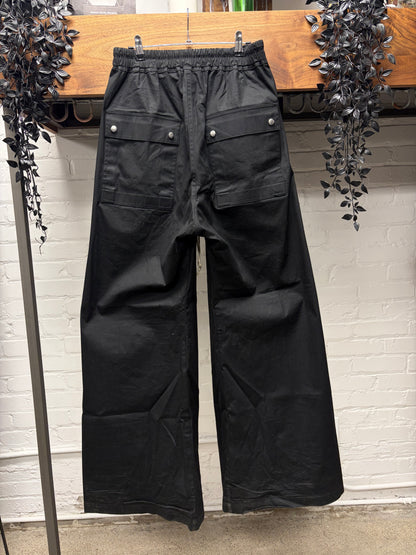 AW2024 Rick Owens ‘Porterville’ Black ‘Bela’ Wide Leg Pants