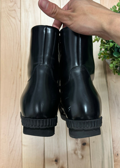CK205W39Nyc by Raf Simons ‘Spazzolato’ Patent Leather Boots