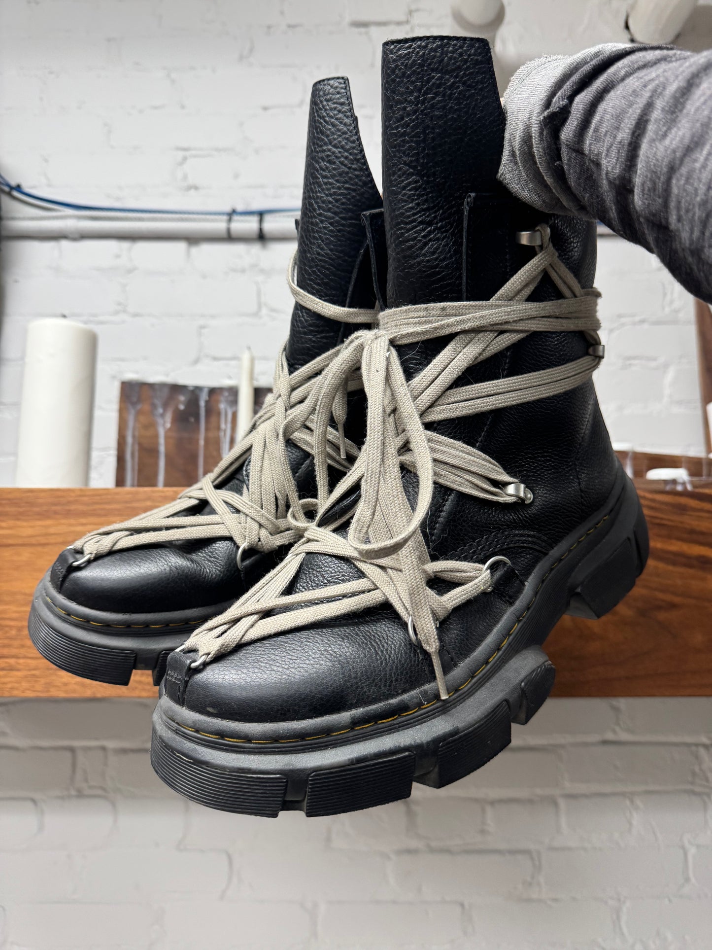 Rick Owens x Doc Martens ‘1460 DMXL’ Pentagram Lace Boots