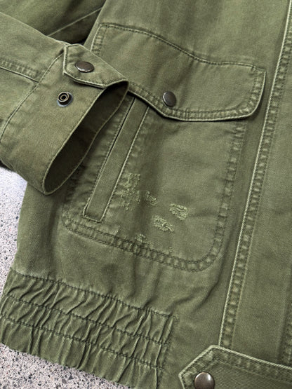 SS2019 Saint Laurent ‘Bat Pin’ Military Jacket