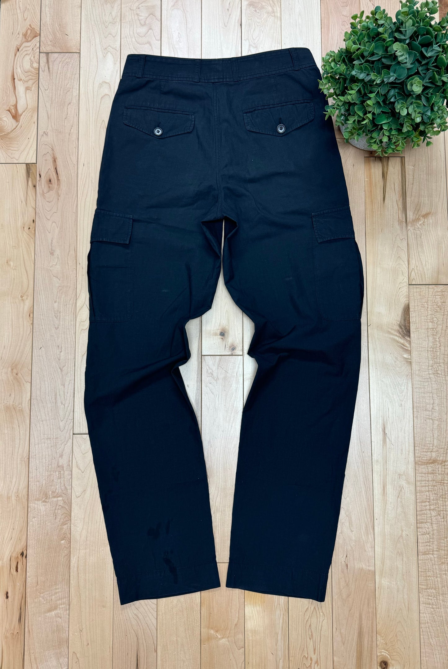 Dries Van Noten Black Cotton Cargo Pants