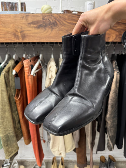 Rick Owens ‘Berger’ Cuban Heel Leather Boots