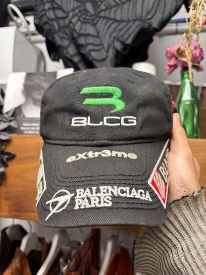 AW2021 Balenciaga ‘Gamer’ Embroidered Logo Strap-Back Baseball Cap