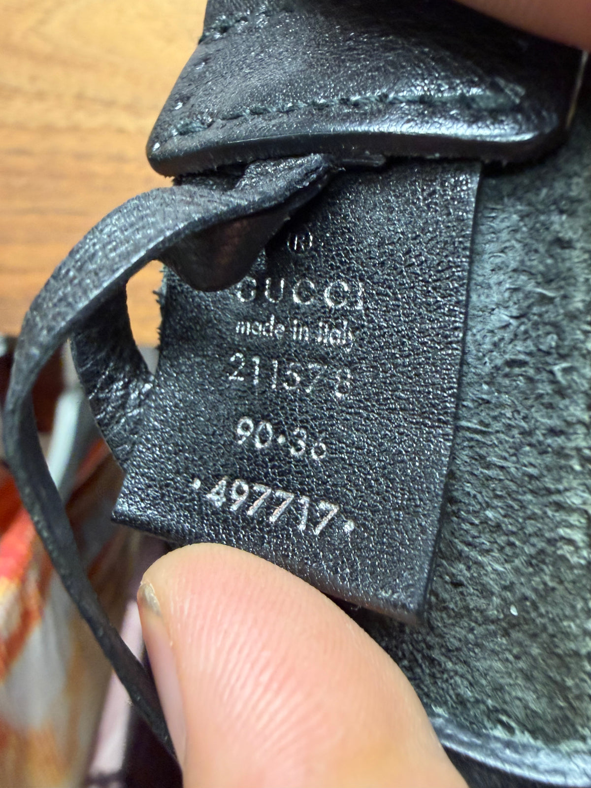 2000s Gucci ‘Anchor’ American Traditional Silver Buckle Leather Belt