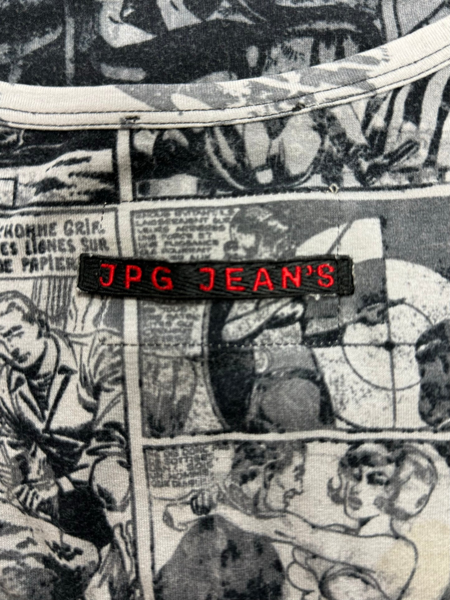 1995 Jean Paul Gaultier ‘Comic Strip’ Mesh Short Sleeve T-shirt