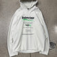 Balenciaga ‘Recycling’ White Pullover Hoodie