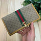 Vintage 1990s Gucci ‘GG’ Monogram Long Leather Wallet