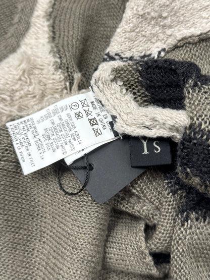 Yohji Yamamoto ‘Y’s’ Intarsia Knit Wool Sweater