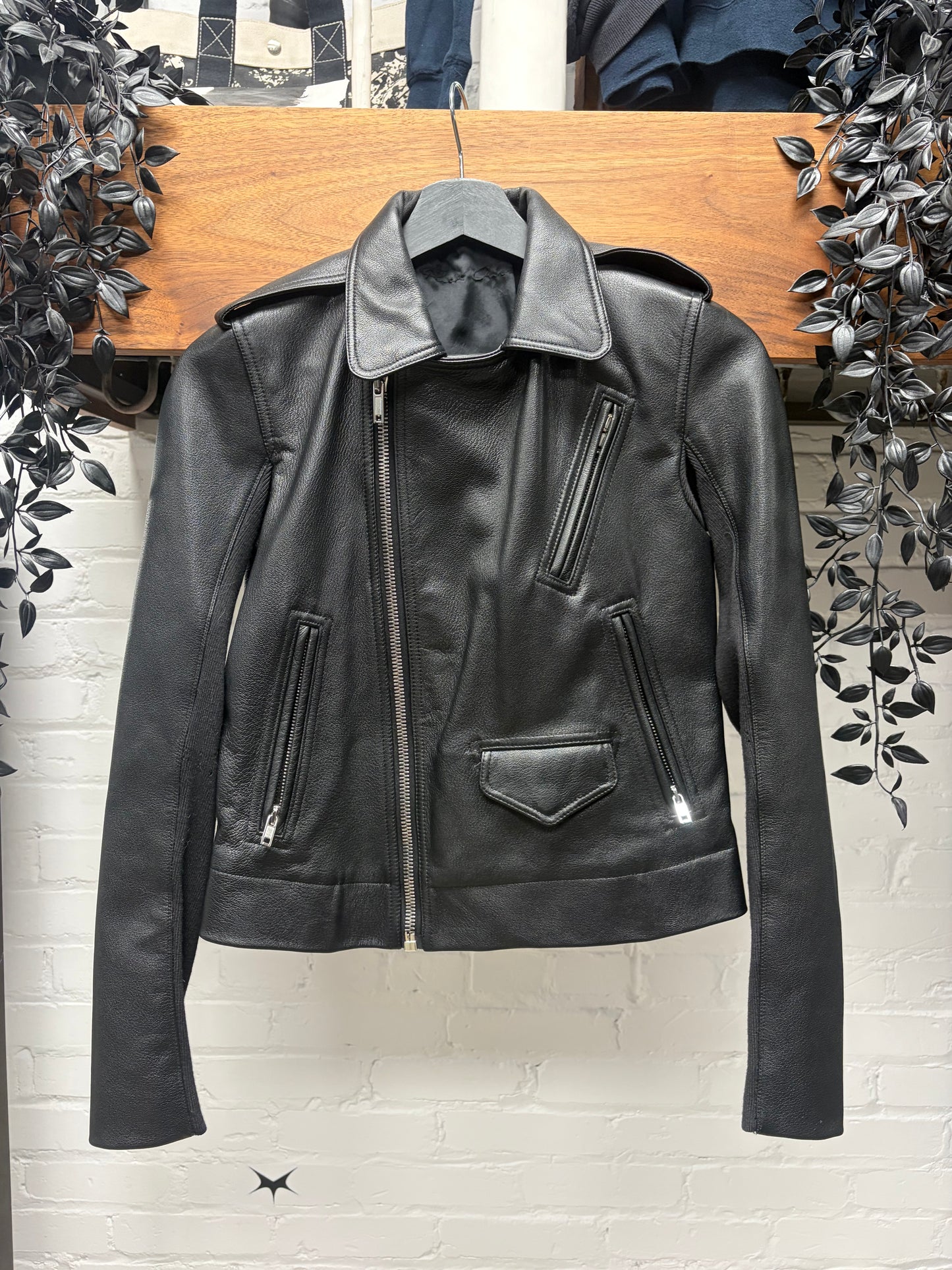 SS2017 Rick Owens ‘Stooges’ Goatskin Leather Jacket