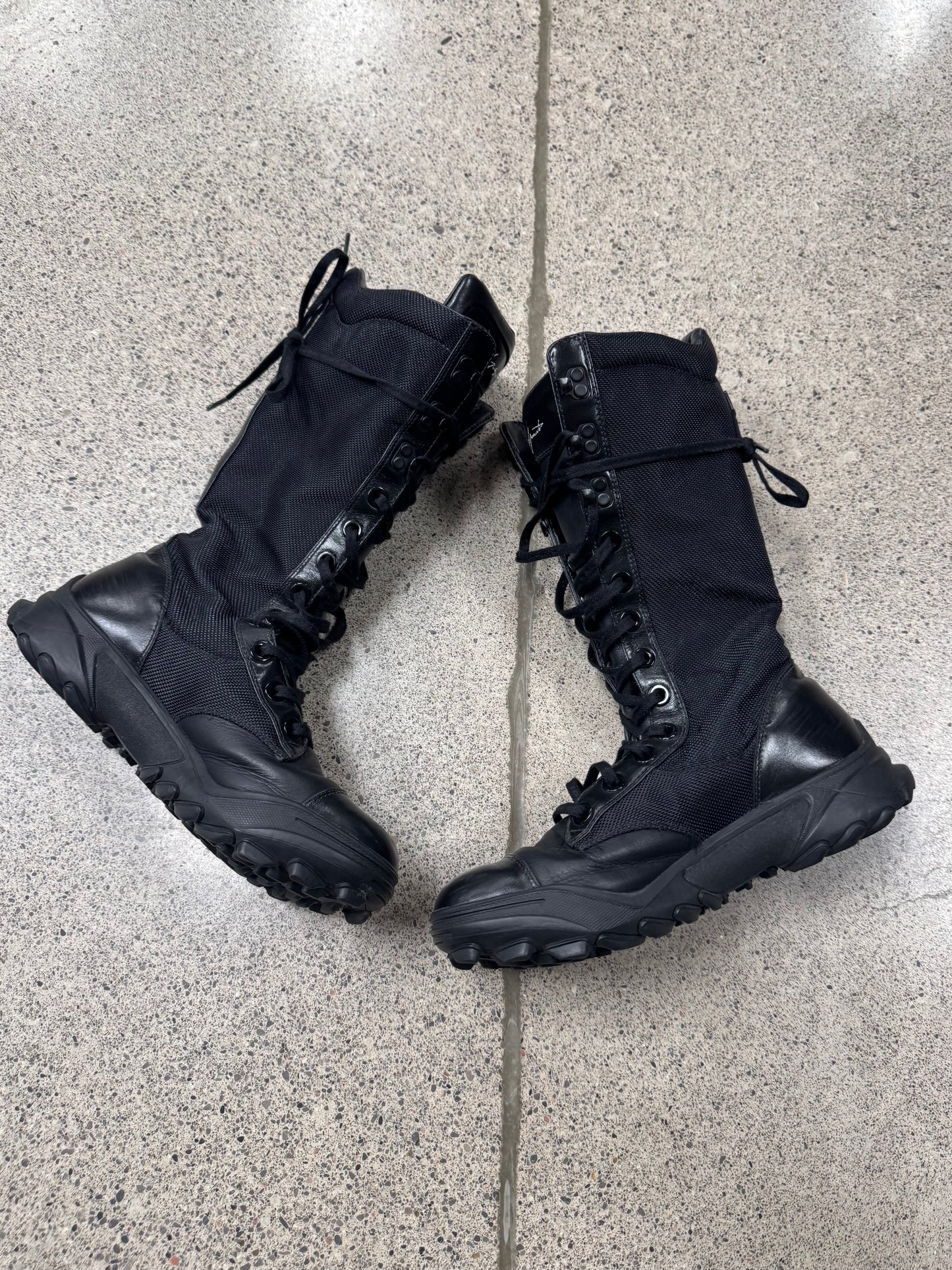 Yohji Yamamoto x Adidas Black Combat Boots