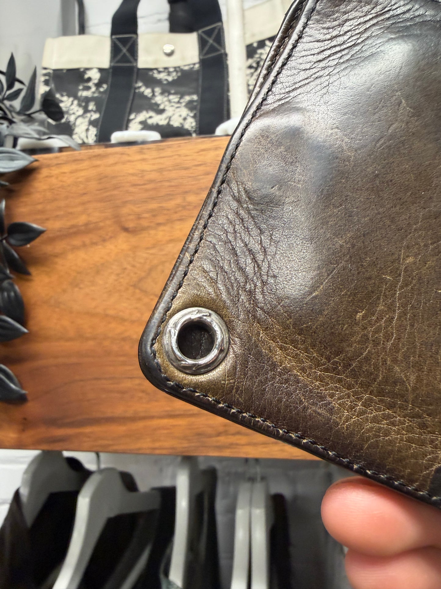 Chrome Hearts Camo Cross Ball ‘1Snap’ Leather Bifold Wallet