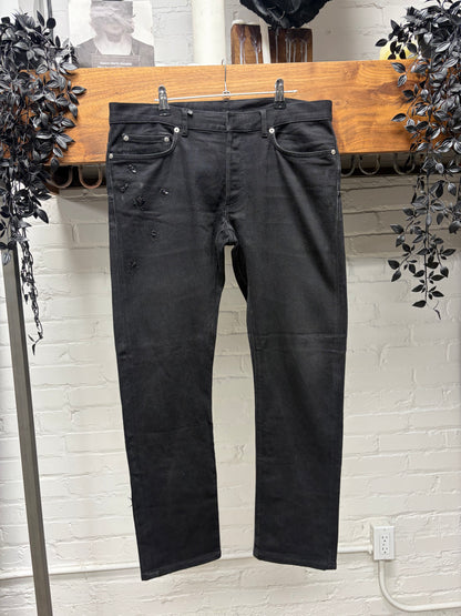 Dior Homme ‘Sequin Bug Denim’ Black Skinny Jeans